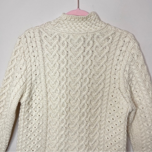 ARAN MOR Ireland Fisherman’s Merino Wool Cable Knit Pullover Sweater - Picture 16 of 16